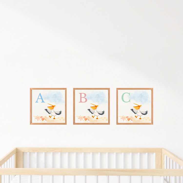 Pelican Alphabet Prints