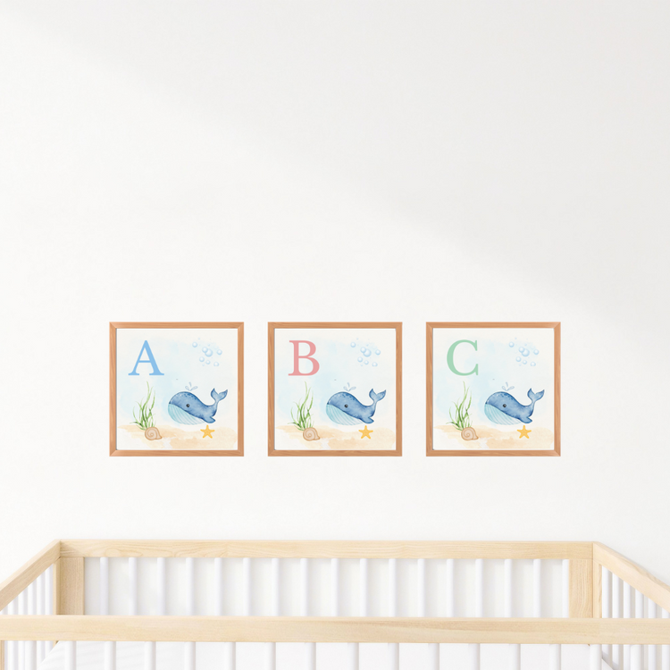 Whale Alphabet Prints