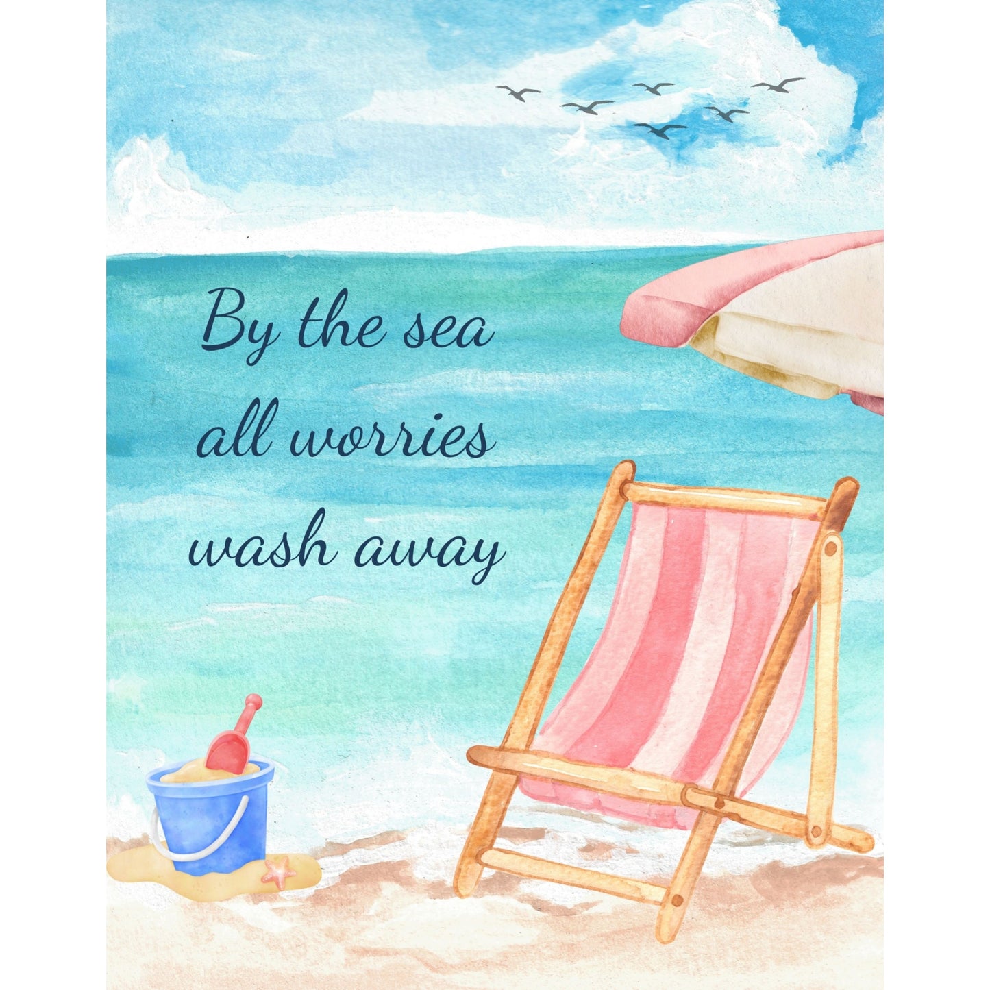 By the Sea Coastal Printable Wall Art