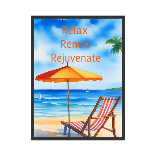 Relax Renew Rejuvenate Printable Wall Art