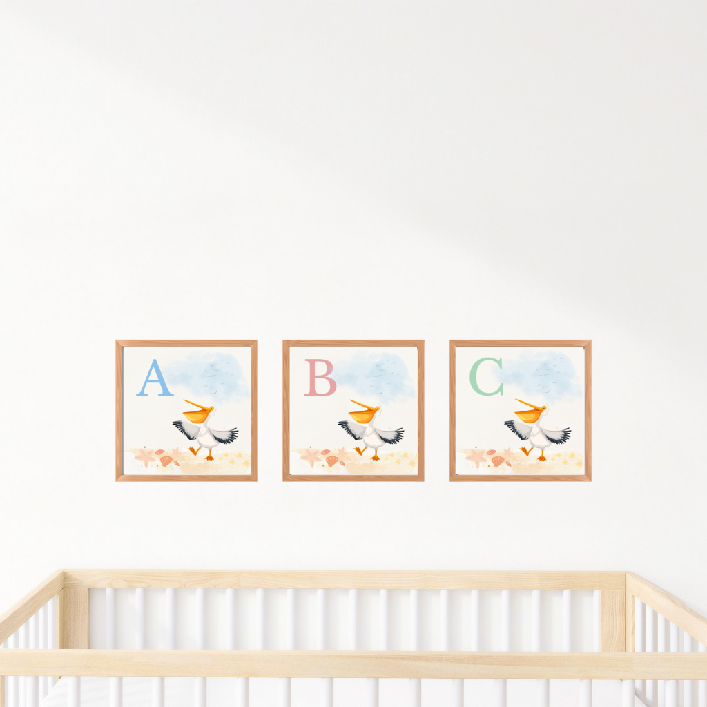 Pelican Alphabet Prints