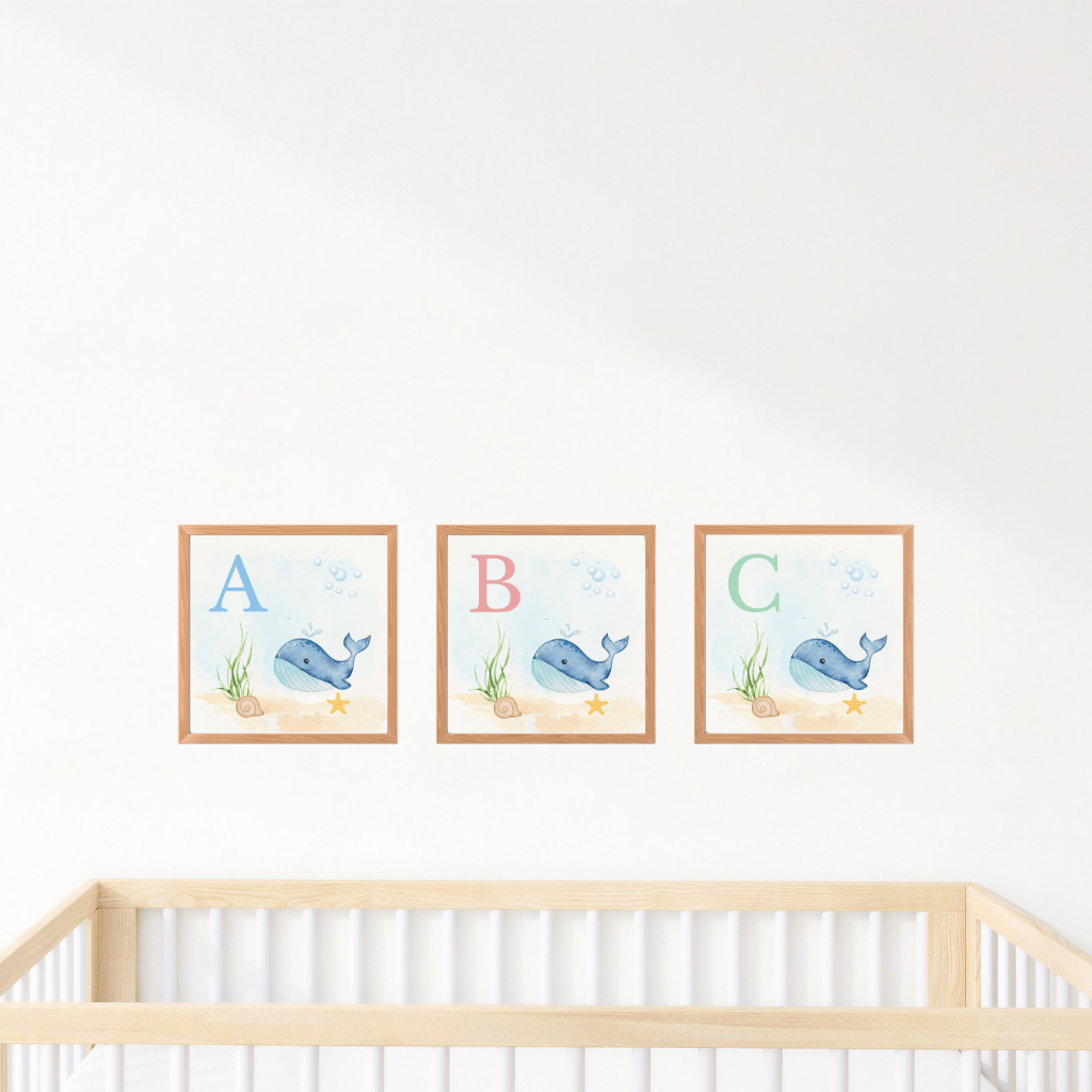 Whale Alphabet Prints