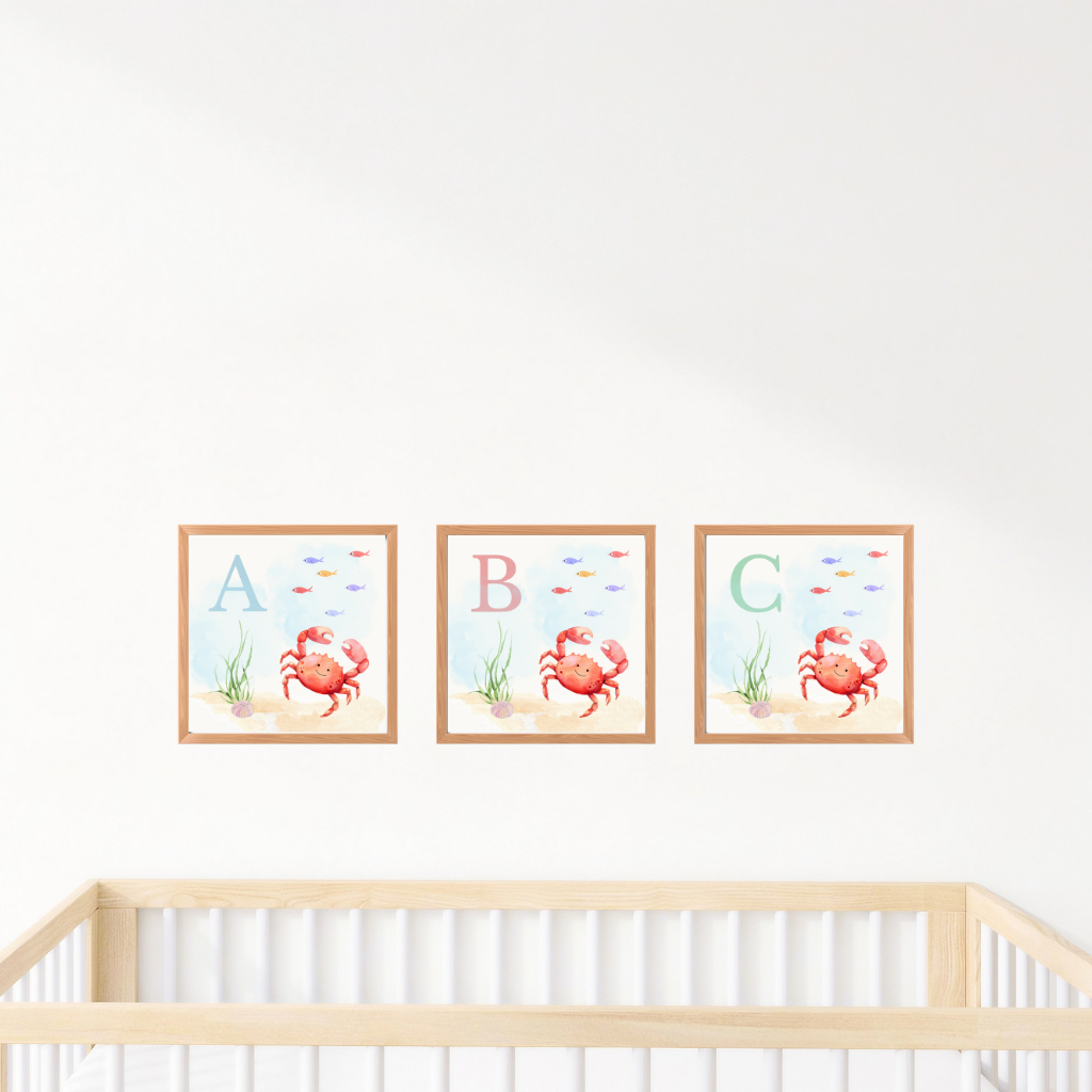 Crab Alphabet Prints