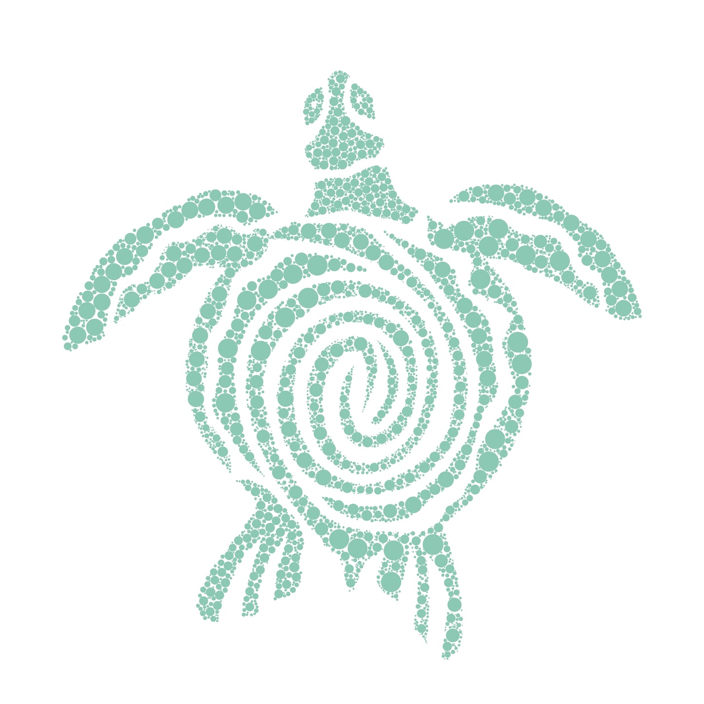 Turtle Swirl Coastal Printable Wall Art